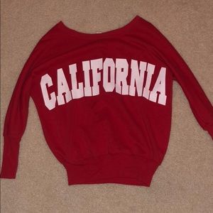 Cropped Red California Shirt